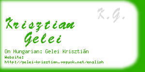 krisztian gelei business card