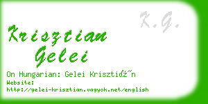 krisztian gelei business card